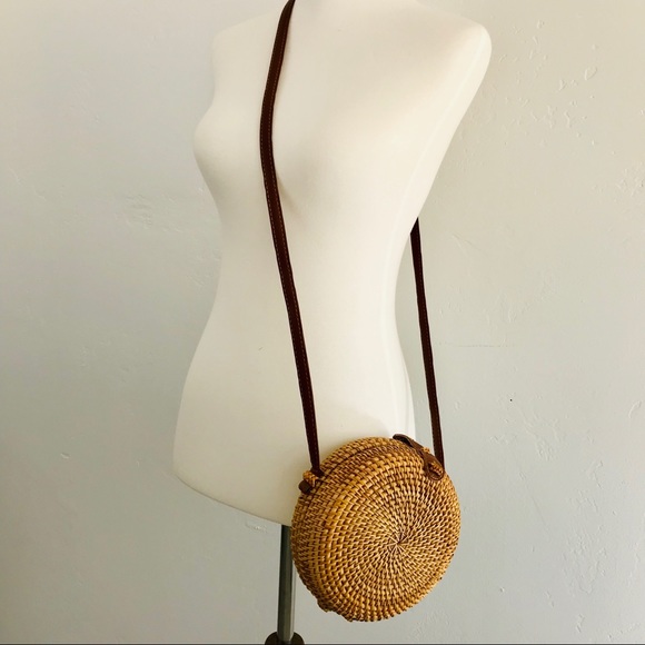 Bags Round Rattan Shoulder Bag Poshmark